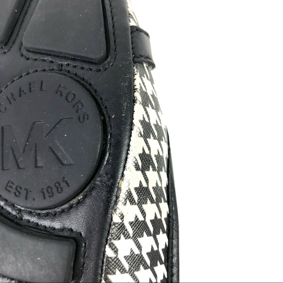 Michael Kors Fulton Moc Black & White Houndstooth Flats - Picture 10 of 10